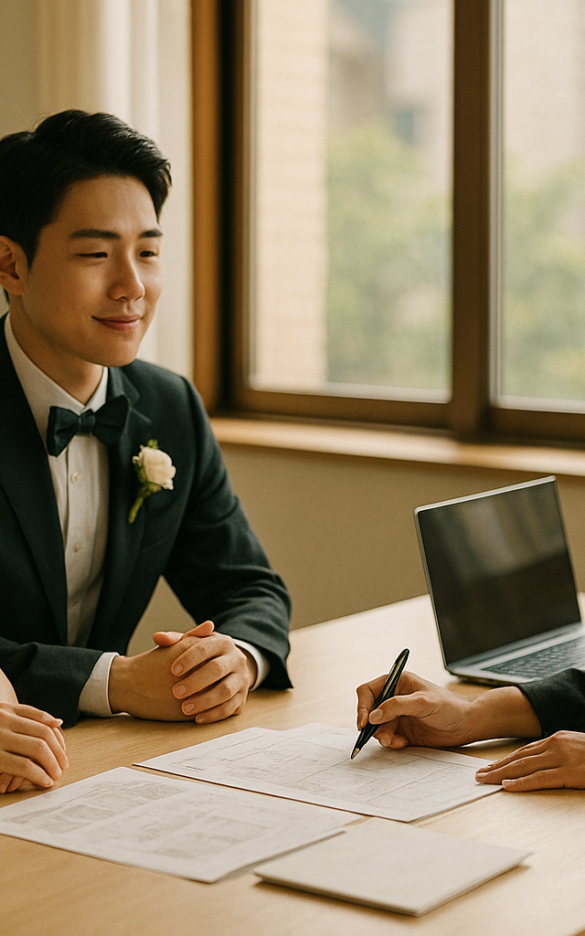결혼식 혼주 역할 총정리 | 예식 당일 부모님 동선·인사 순서·복장 기준 (2026)